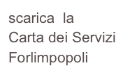 scarica  la
Carta dei Servizi
Forlimpopoli